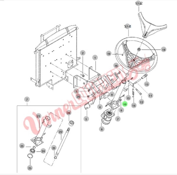 D02010 STEERING COLUMN for BRANSON 2515R (US FL) (AC01900) – Varner Parts